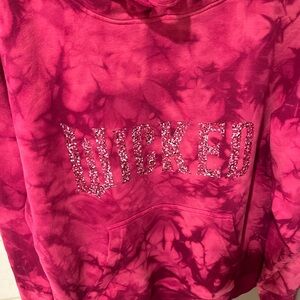 Gildan Pink Tie-Dye Hoodie